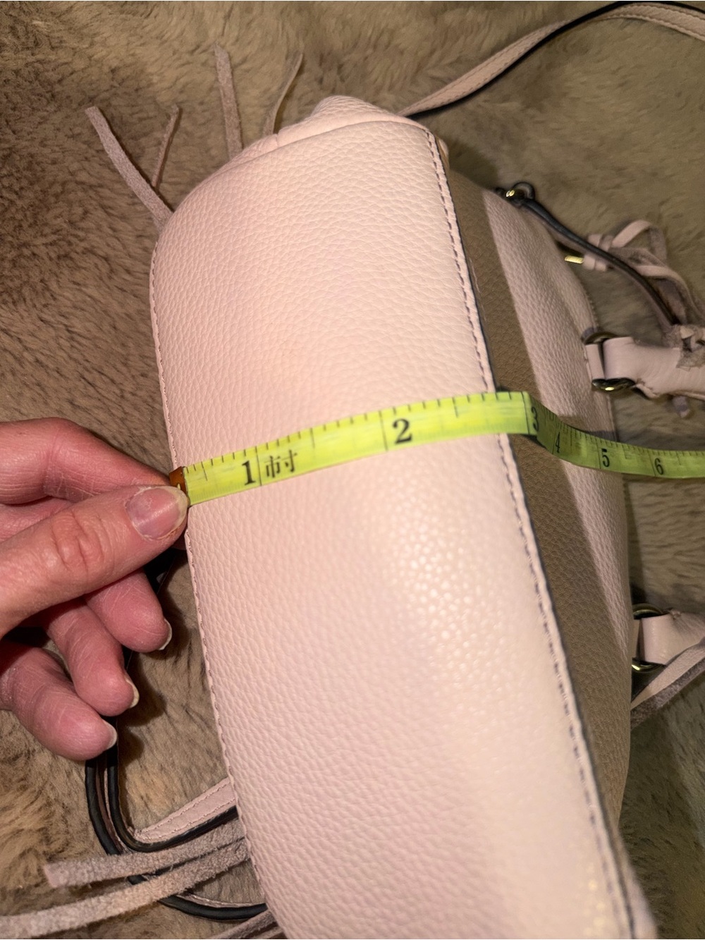 Rebecca Minkoff Pale Pink Mini Leather Crossbody Satchel - Picture 8 of 8